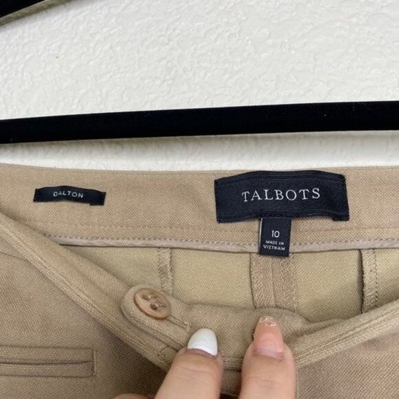 Talbots Dalton Tan Skinny Pant 10 - Picture 4 of 8